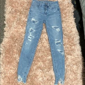 American Eagle ripped jeans